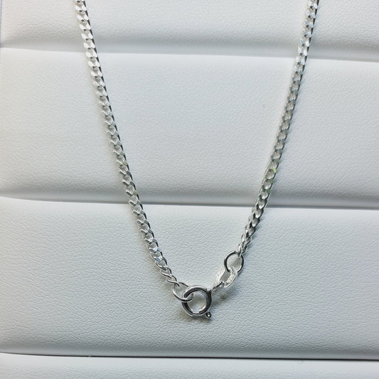 Sterling Silver 2.4mm Curb Chain BNL70