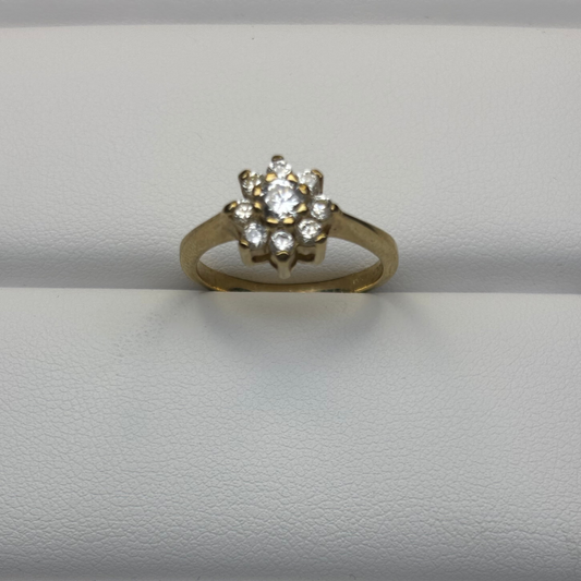 9ct Yellow Dress Ring Div322