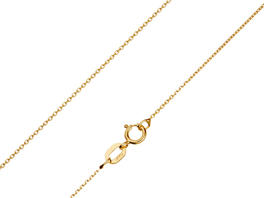 9ct Yellow Gold 0.8mm Belcher Chain