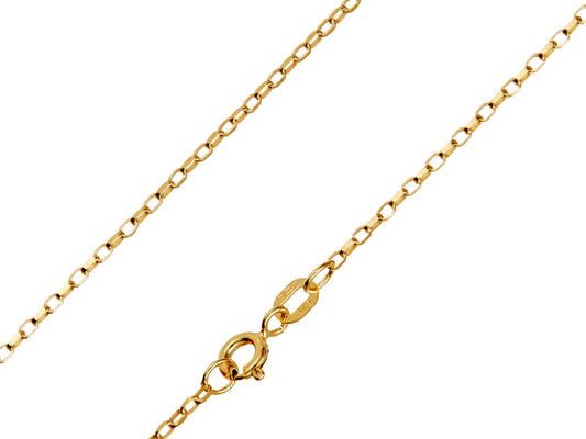 9ct Yellow Gold 1.7mm Belcher Chain