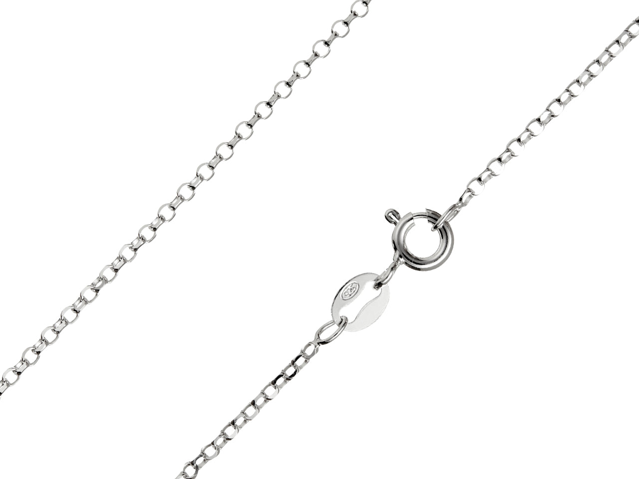 Sterling Silver 1.4mm Diamond Cut Belcher Chain