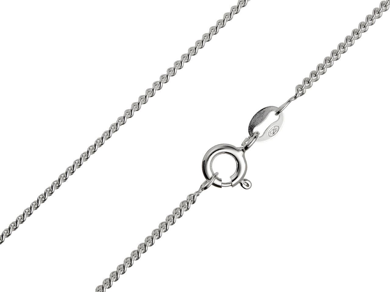 Sterling Silver 1.7mm Curb Chain