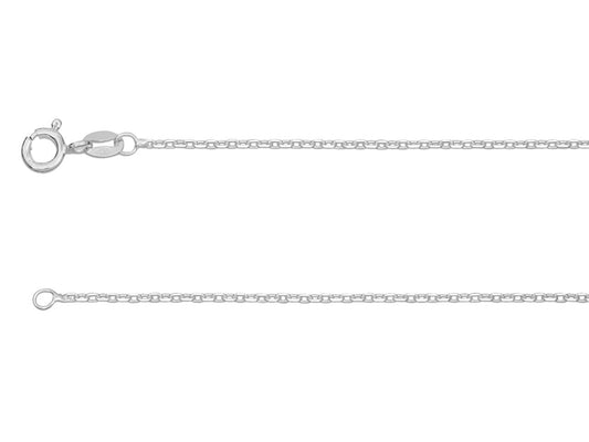 Sterling Silver 1.5mm Diamond Cut Trace Chain