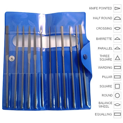 Vallorbe 160mm Needle File Set 12